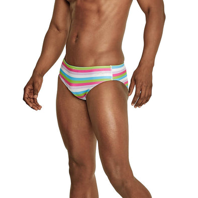 Printed One Brief - Vibe Multi Stripe