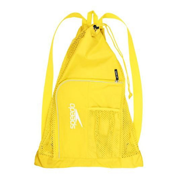 Yellow Mesh Bag with Shoulder Straps