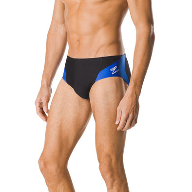 Black and Blue Men's Swimming Brief