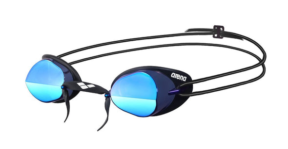 Mirrored Blue Swedix Goggles for Competitive Swimmers