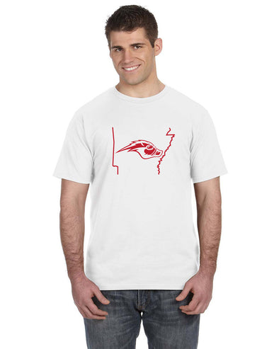 Anvil Short Sleeve White AquaHawgs T-Shirt