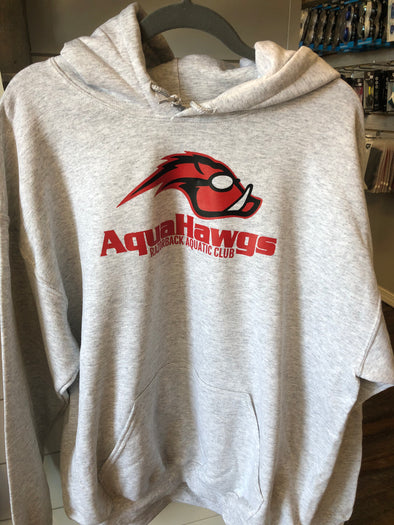 Aquahawgs Ash Grey Hoodie Sweatshirt