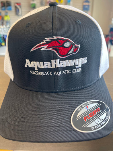 Aquahawgs Flex Fit Black/White Baseball Hat