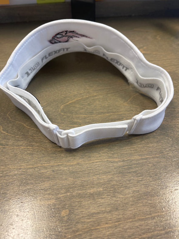 Aquahawgs Flex Fit one Ten White Visor