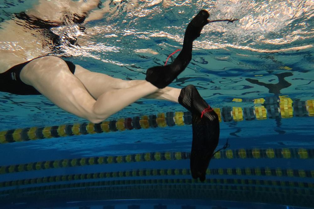 Swimming in hotsell socks