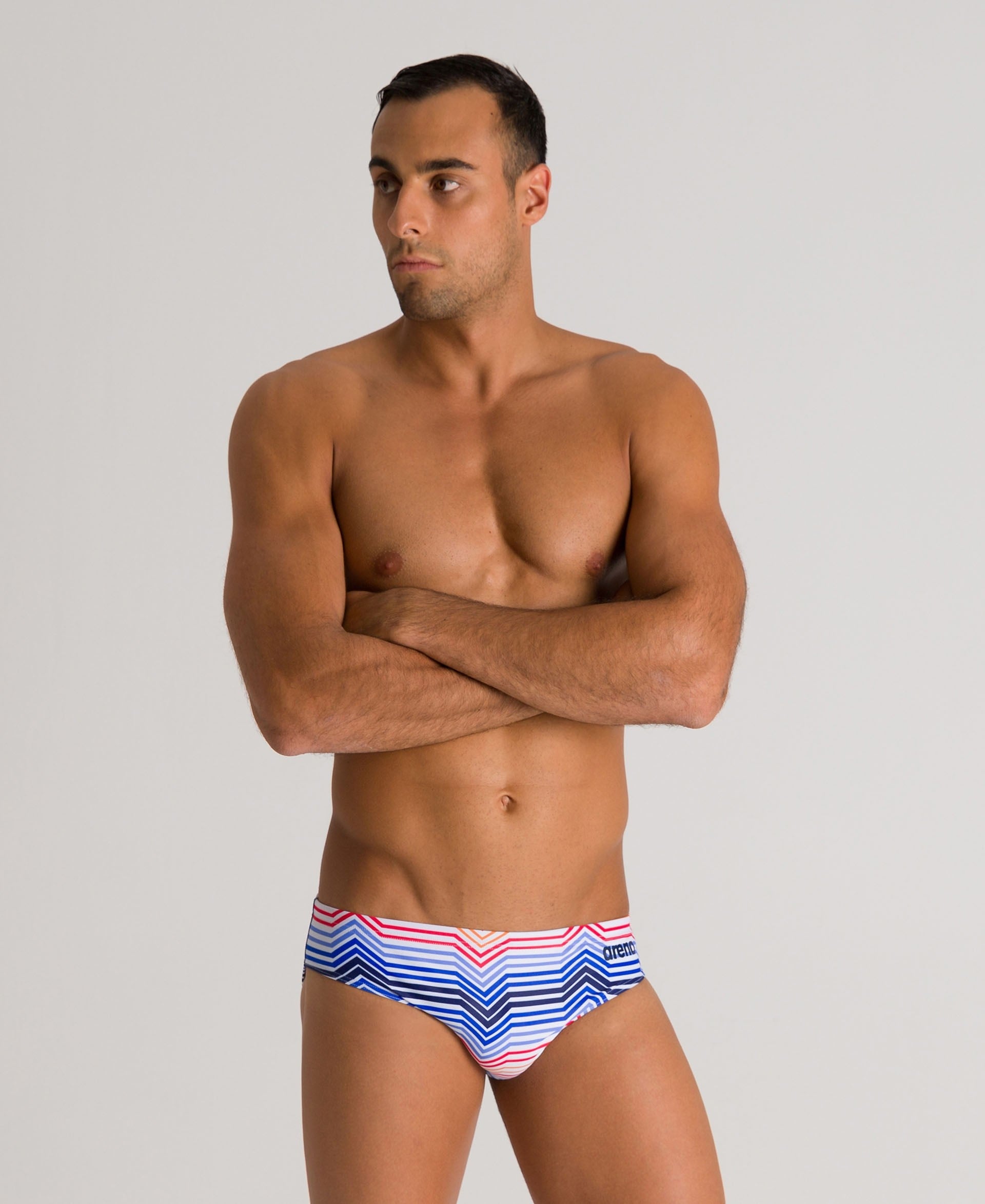 Men's Multi Color Stripes Brief – The Swim Life